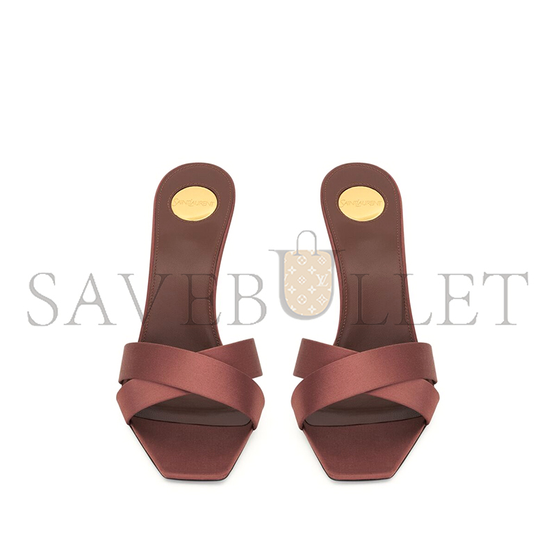 Y*L opyum mules in satin crepe 8189319qab12215